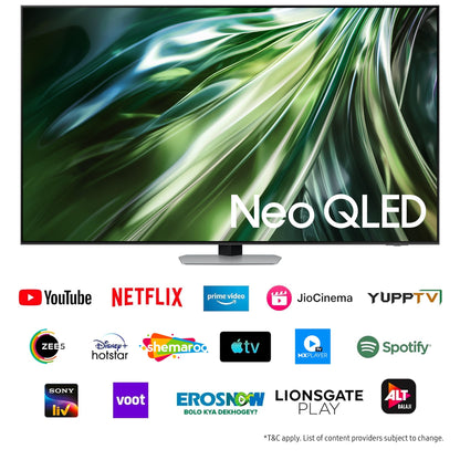 Samsung 163 cm (65 inches) 4K Ultra HD Mini LED AI Smart Neo-QLED TV QA65QN90DAULXL (Carbon Silver) 