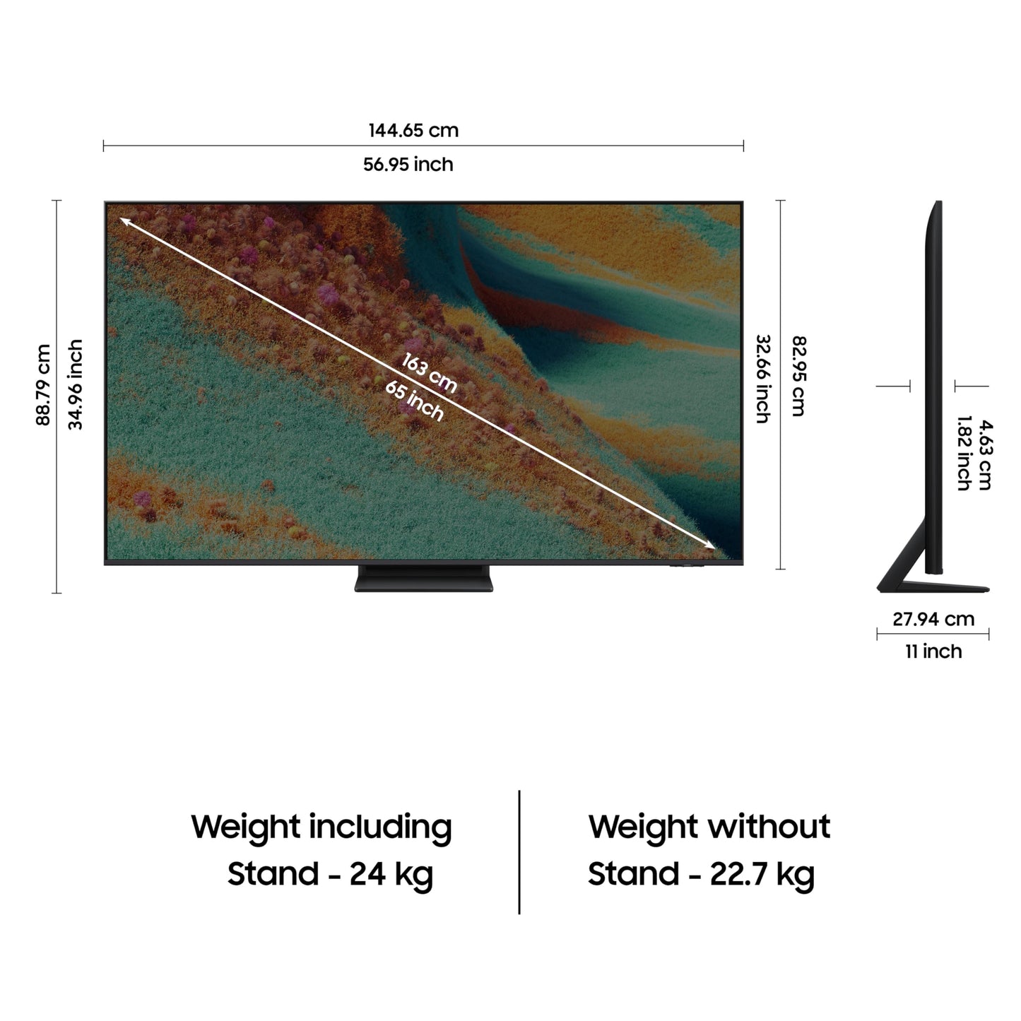 Samsung 163 cm (65 inches) 4K Ultra HD Mini-LED Neo-QLED Smart TV QA65QN85FAULXL 