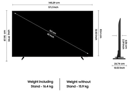 Samsung 163 cm (65 inches) 4K Ultra HD Smart LED TV UA65DU7700KLXL (Black) 