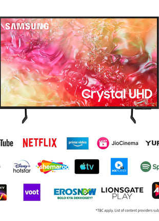 Samsung 163 cm (65 inches) 4K Ultra HD Smart LED TV UA65DU7700KLXL (Black) 