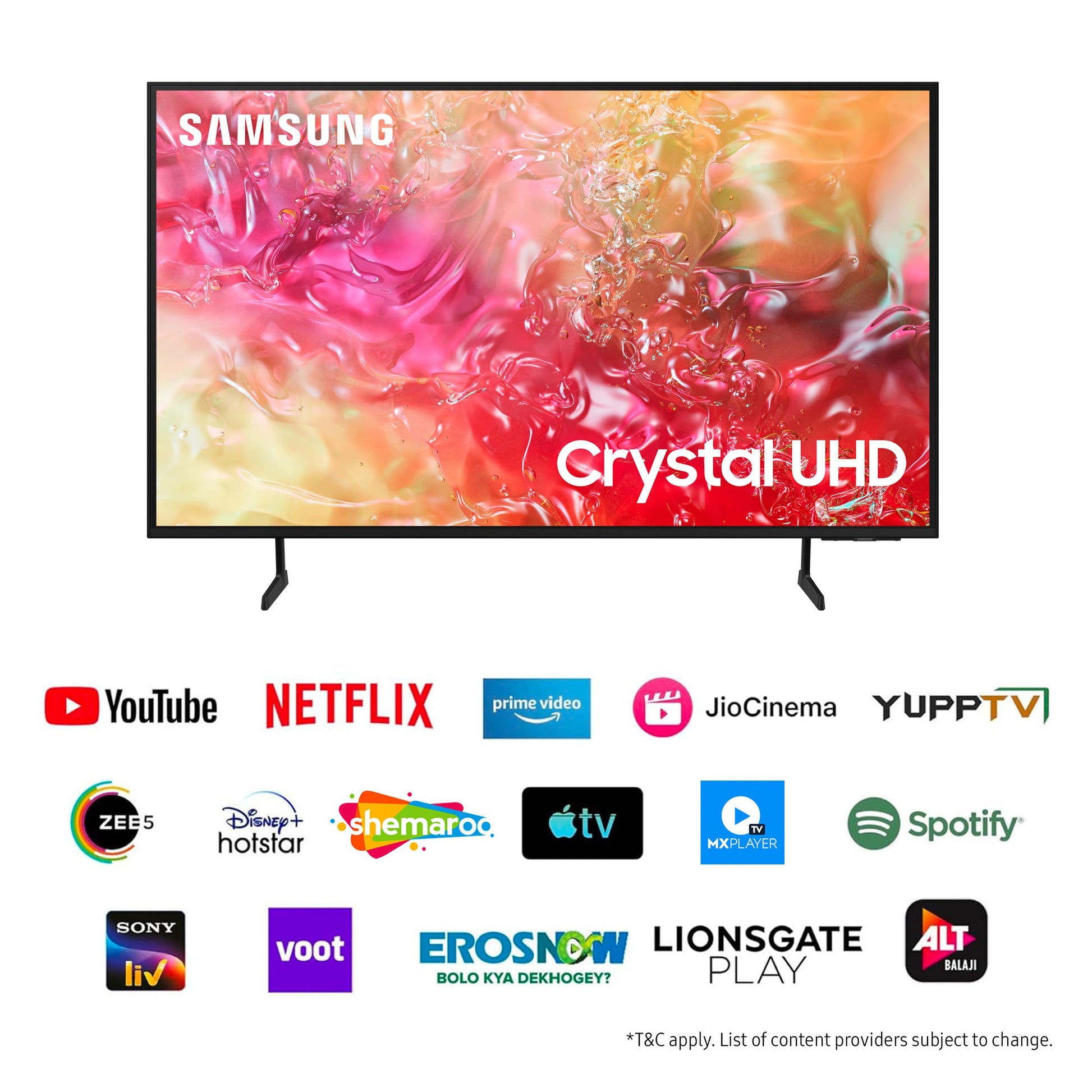 Samsung 163 cm (65 inches) 4K Ultra HD Smart LED TV UA65DU7700KLXL (Black) 