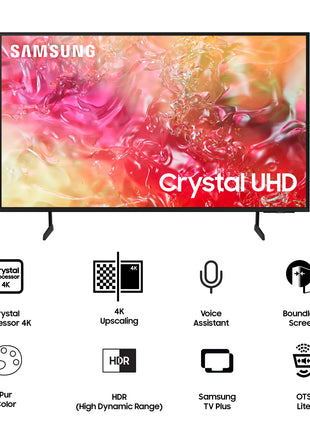 Samsung 163 cm (65 inches) 4K Ultra HD Smart LED TV UA65DU7700KLXL (Black) 