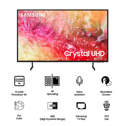 Samsung 163 cm (65 inches) 4K Ultra HD Smart LED TV UA65DU7700KLXL (Black) 