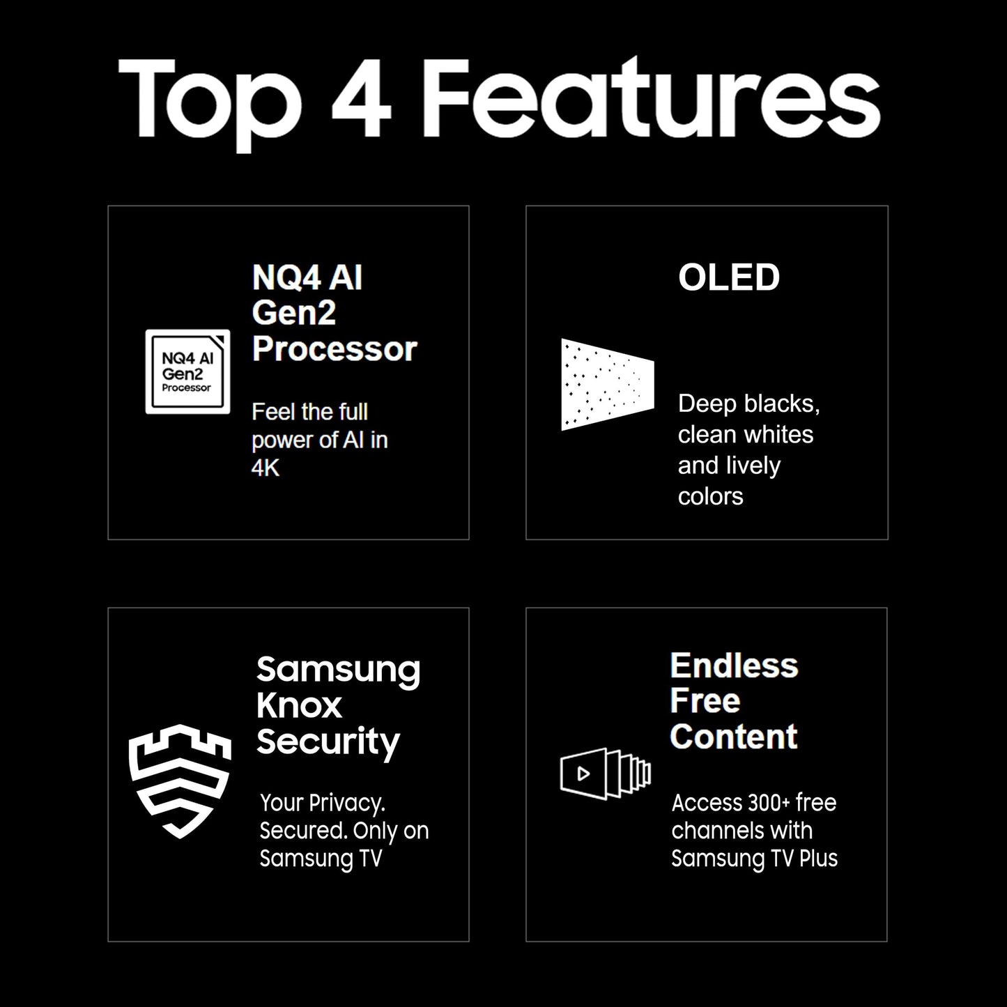 Samsung 163 cm (65 inches) 4K Ultra HD Smart OLED TV QA65S90DAULXL (Graphite Black) 