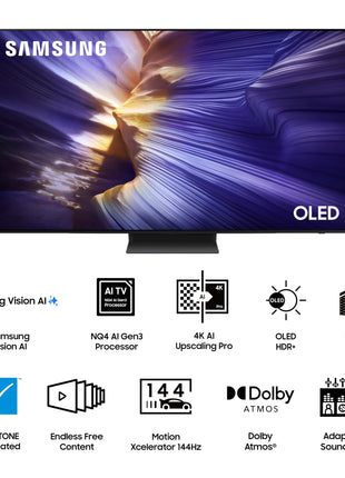 Samsung 163 cm (65 inches) 4K Ultra HD Smart OLED TV QA65S90FAELXL (Graphite Black) 