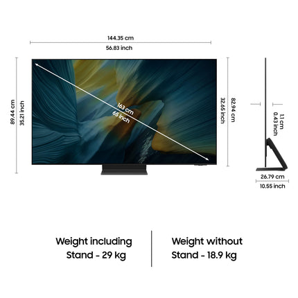 Samsung 163 cm (65 inches) 4K Ultra HD Smart OLED TV QA65S95FAULXL 