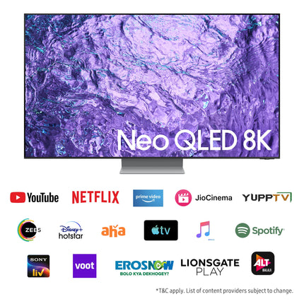 Samsung 163 cm (65 inches) 8K Ultra HD Smart Neo QLED TV QA65QN700CKXXL (Titan Black) 