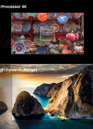 Samsung 163 cm (65 inches) D Series Brighter Crystal 4K Vivid Pro Ultra HD Smart LED TV UA65DUE77AKLXL (Black) 