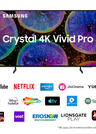 Samsung 163 cm (65 inches) D Series Brighter Crystal 4K Vivid Pro Ultra HD Smart LED TV UA65DUE77AKLXL (Black) 