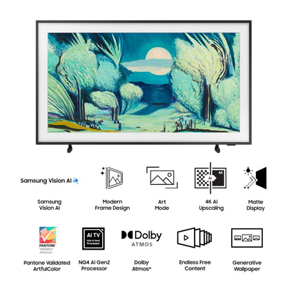 Samsung 163 cm (65 inches) The Frame Series 4K Ultra HD Smart QLED TV QA65LS03FAULXL 