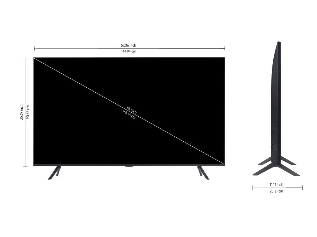 Samsung 163 cm (65 inches) Wondertainment Series 4K Ultra HD LED Smart TV UA65TUE60AKBXL (Titan Gray) 