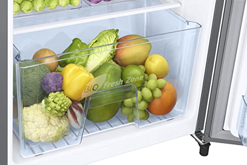 Samsung 183 L, 3 Star, Digital Inverter, Direct-Cool Single Door Refrigerator (RR20C1723S8/HL, Silver, Elegant Inox) 