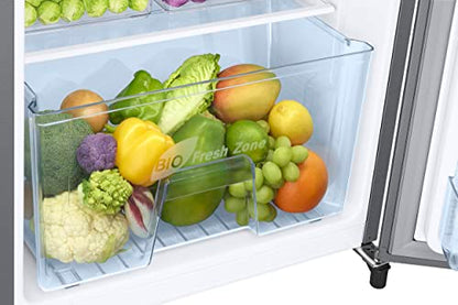 Samsung 183 L, 3 Star, Digital Inverter, Direct-Cool Single Door Refrigerator (RR20C1723S8/HL, Silver, Elegant Inox) 