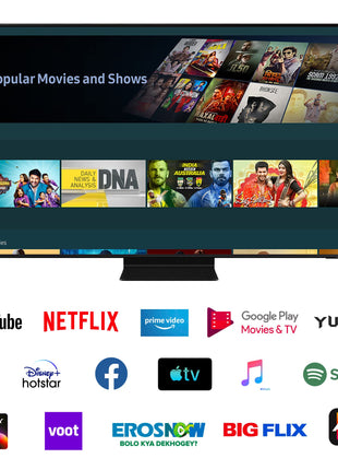 Samsung 189 cm (75 inches) 4K Ultra HD Smart Neo QLED TV QA75QN90BAKXXL (Titan Black) 