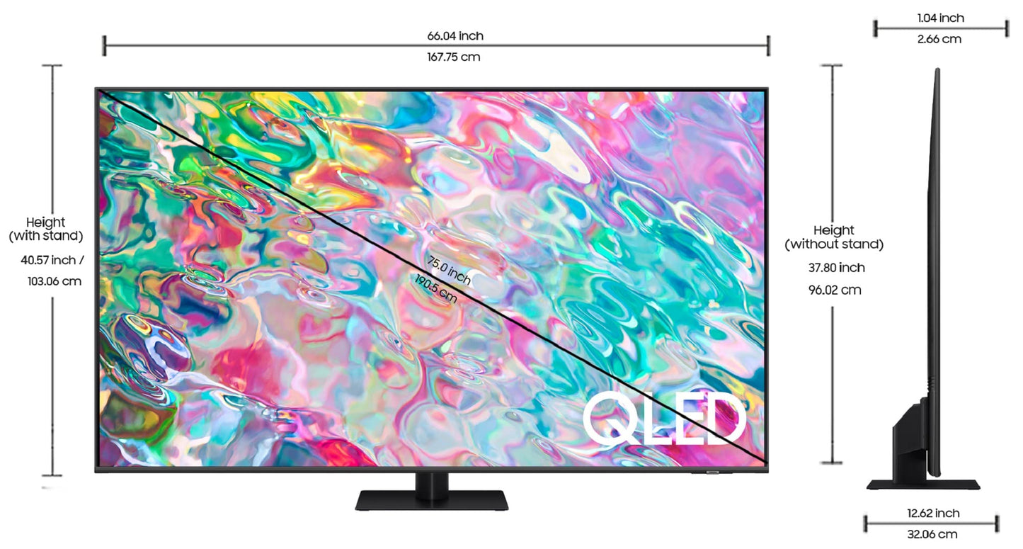 Samsung 189 cm (75 inches) 4K Ultra HD Smart QLED TV QA75Q70BAKXXL (Titan Grey) 