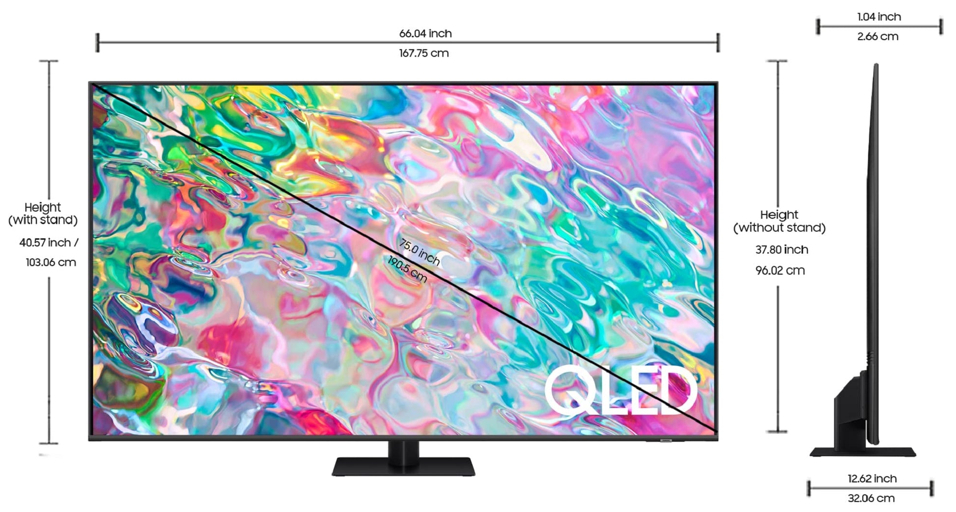 Samsung 189 cm (75 inches) 4K Ultra HD Smart QLED TV QA75Q70BAKXXL (Titan Grey) 
