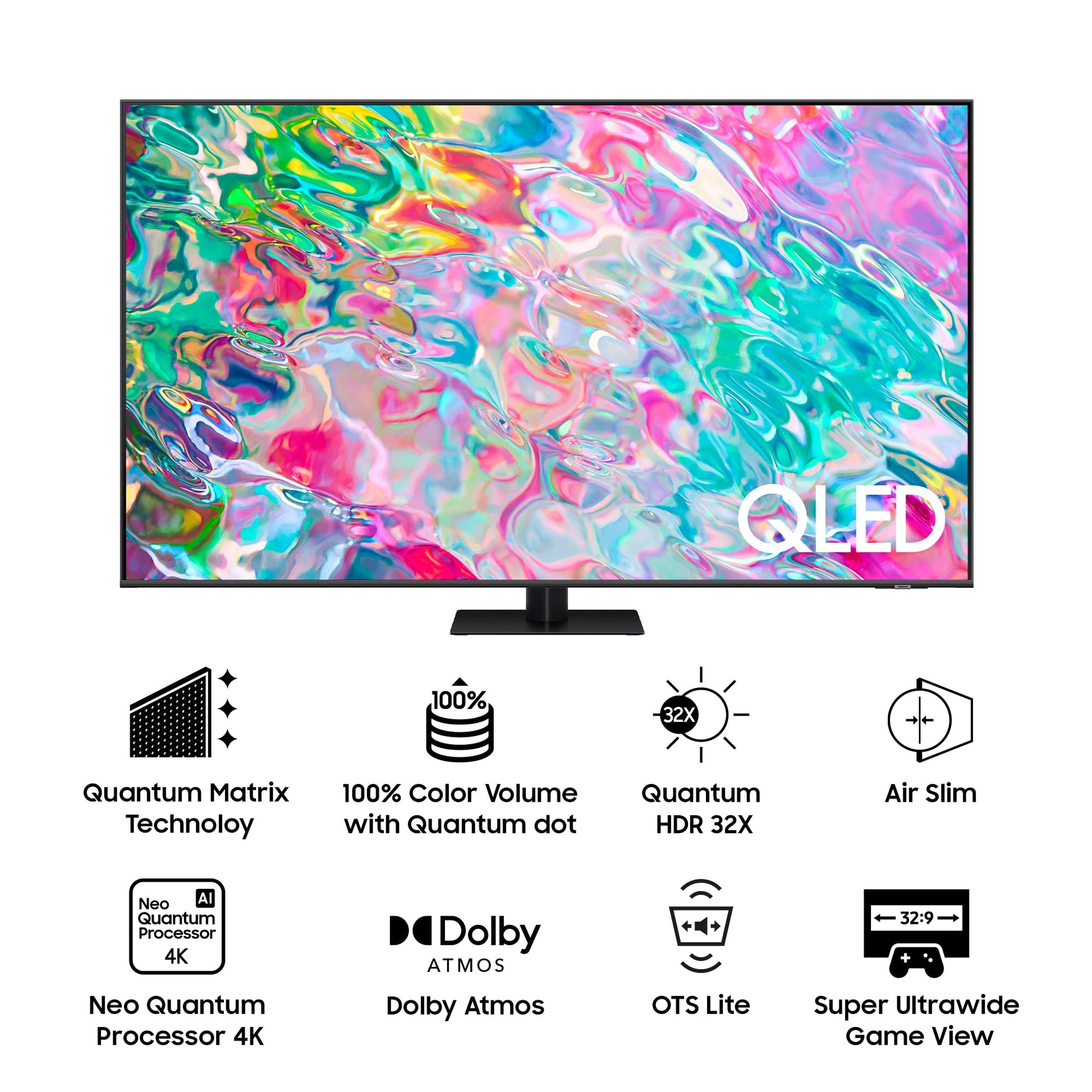 Samsung 189 cm (75 inches) 4K Ultra HD Smart QLED TV QA75Q70BAKXXL (Titan Grey) 