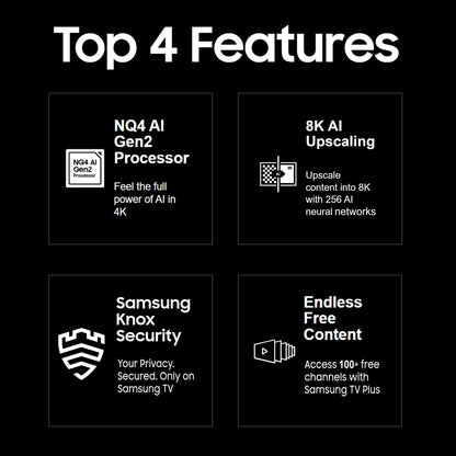 Samsung 189 cm (75 inches) 8K Ultra HD Mini LED AI Smart Neo-QLED TV QA75QN800DUXXL (Graphite Black) 