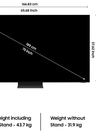 Samsung 189 cm (75 inches) 8K Ultra HD Mini LED AI Smart Neo-QLED TV QA75QN800DUXXL (Graphite Black) 