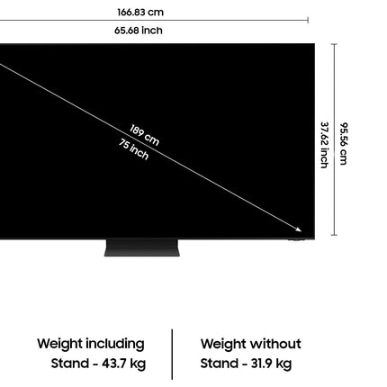 Samsung 189 cm (75 inches) 8K Ultra HD Mini LED AI Smart Neo-QLED TV QA75QN800DUXXL (Graphite Black) 