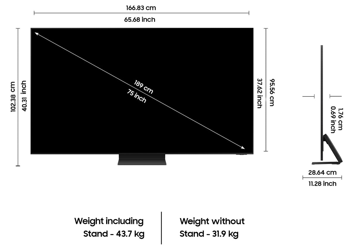 Samsung 189 cm (75 inches) 8K Ultra HD Mini LED AI Smart Neo-QLED TV QA75QN800DUXXL (Graphite Black) 