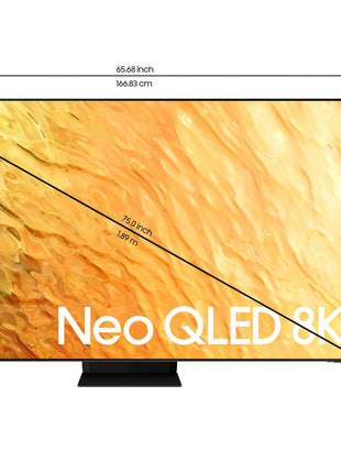 Samsung 189 cm (75 inches) 8K Ultra HD Smart Neo QLED TV QA75QN800BKXXL (Stainless Steel) 