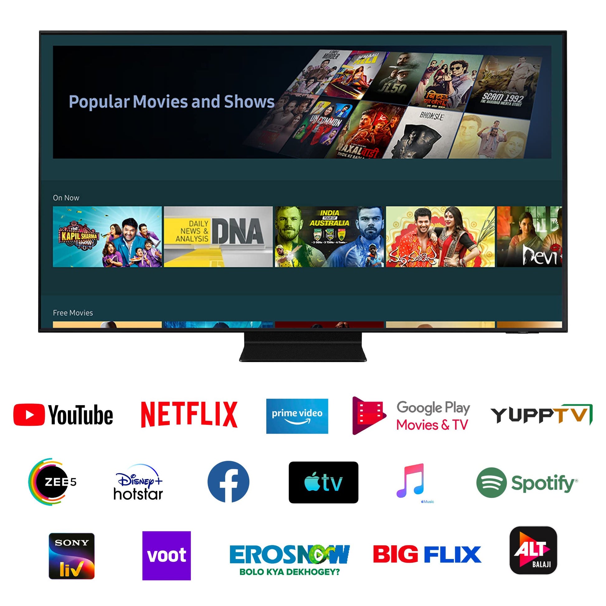Samsung 189 cm (75 inches) 8K Ultra HD Smart Neo QLED TV QA75QN800BKXXL (Stainless Steel) 
