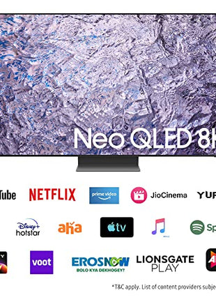 Samsung 189 cm (75 inches) 8K Ultra HD Smart Neo QLED TV QA75QN800CKXXL (Titan Black) 