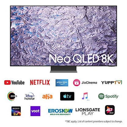 Samsung 189 cm (75 inches) 8K Ultra HD Smart Neo QLED TV QA75QN800CKXXL (Titan Black) 