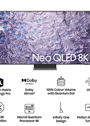 Samsung 189 cm (75 inches) 8K Ultra HD Smart Neo QLED TV QA75QN800CKXXL (Titan Black) 