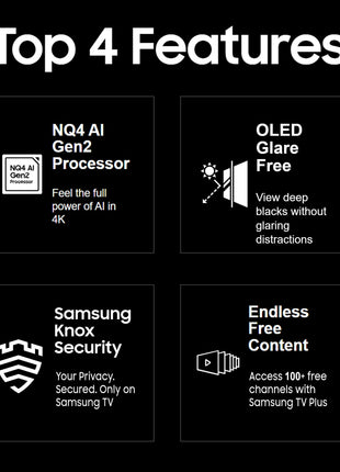 Samsung 193 cm (77 inches) 4K Ultra HD Smart OLED TV QA77S95DAULXL (Graphite Black) 