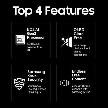 Samsung 193 cm (77 inches) 4K Ultra HD Smart OLED TV QA77S95DAULXL (Graphite Black) 