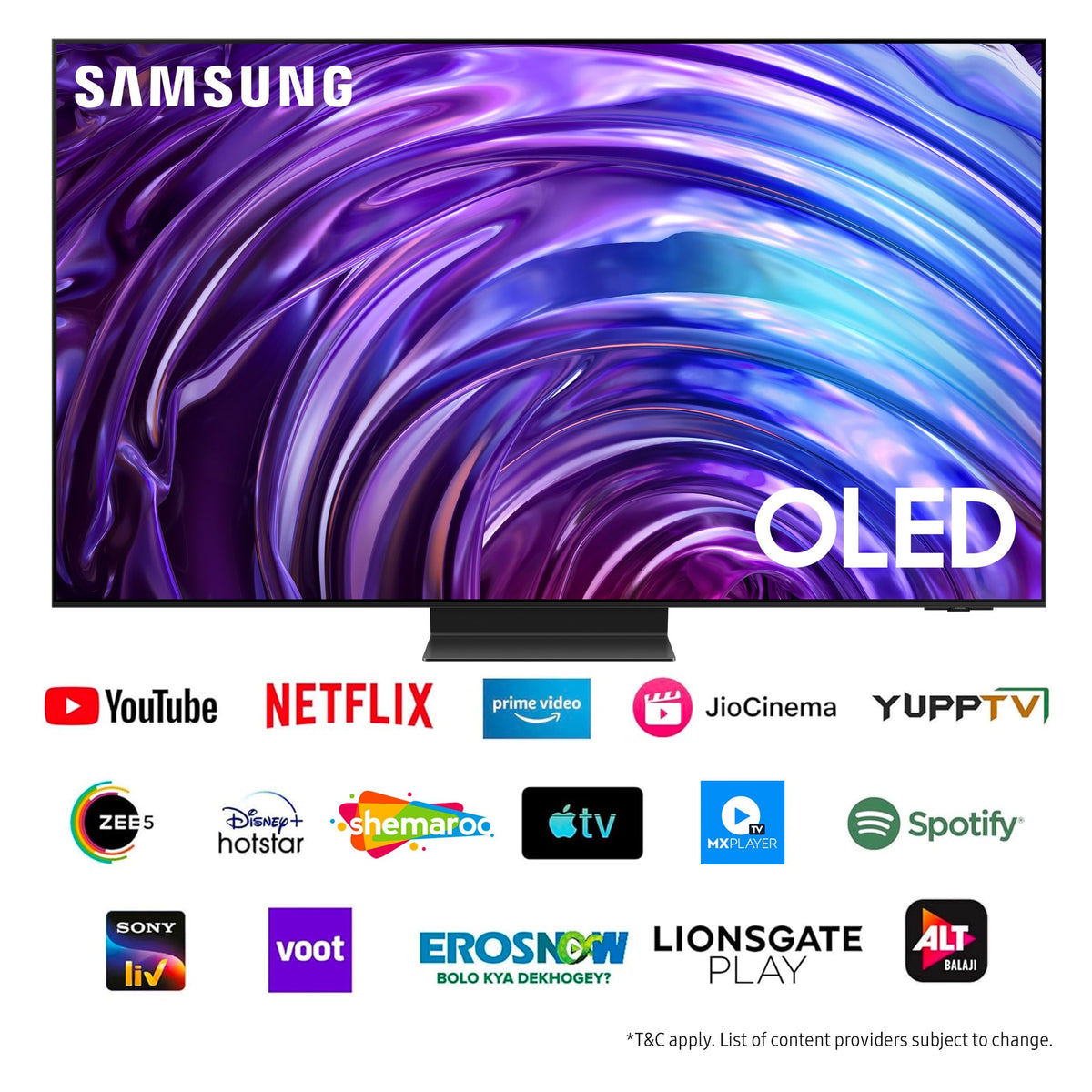 Samsung 193 cm (77 inches) 4K Ultra HD Smart OLED TV QA77S95DAULXL (Graphite Black) 