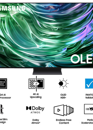 Samsung 195 cm (77 inches) 4K Ultra HD Smart OLED TV QA77S90DAELXL (Graphite Black) 