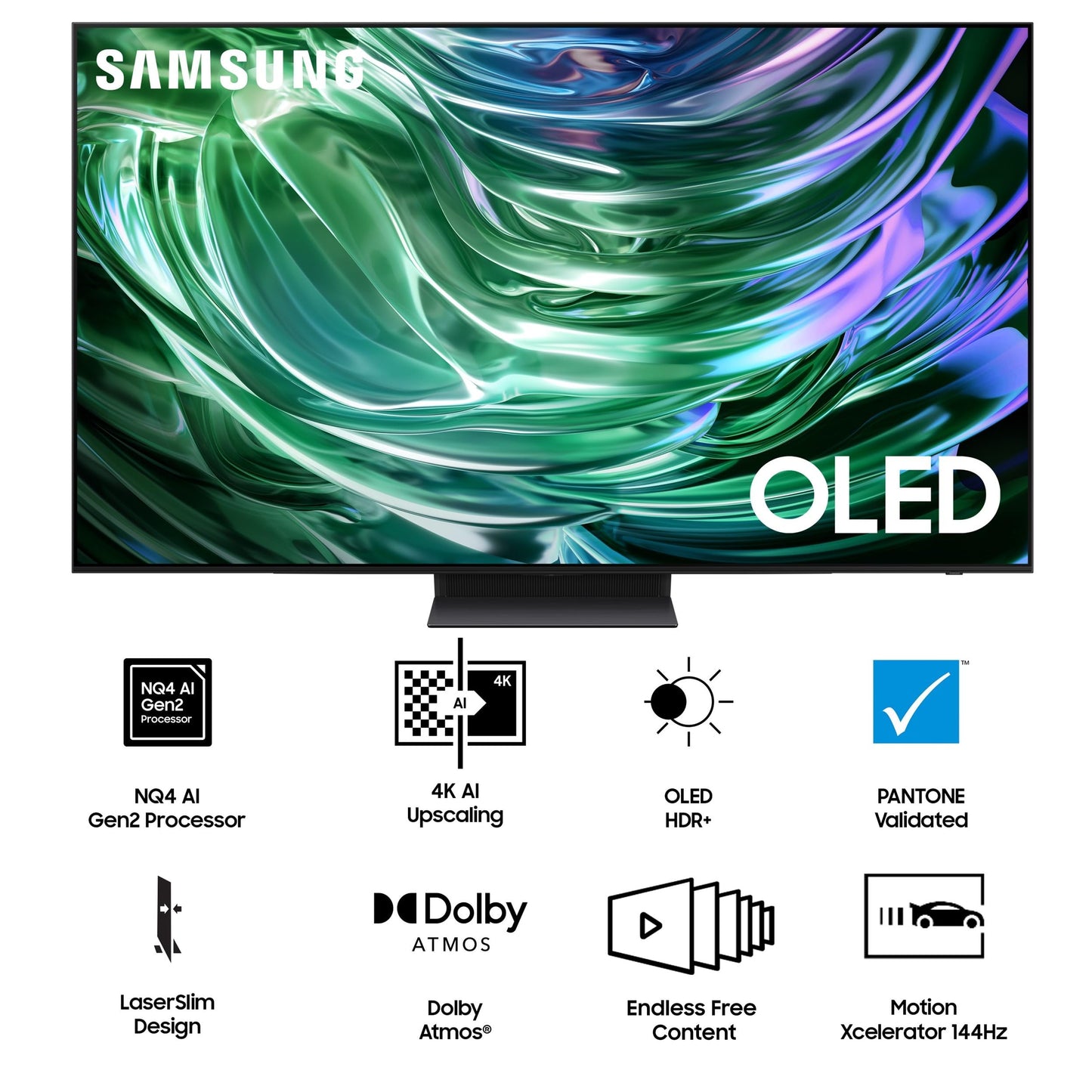 Samsung 195 cm (77 inches) 4K Ultra HD Smart OLED TV QA77S90DAELXL (Graphite Black) 