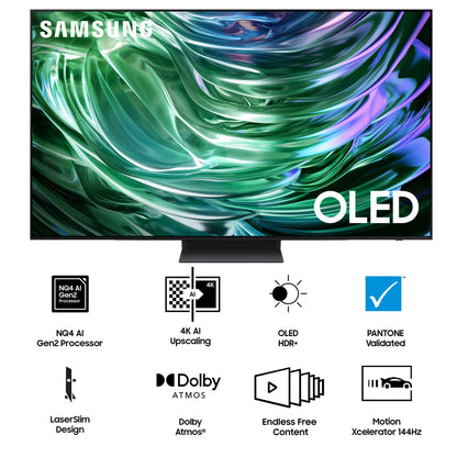 Samsung 195 cm (77 inches) 4K Ultra HD Smart OLED TV QA77S90DAELXL (Graphite Black) 