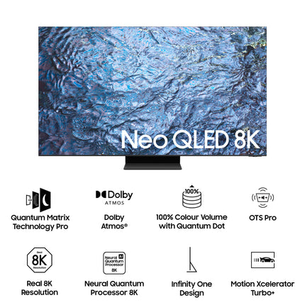 Samsung 214 cm (85 inches) 8K Ultra HD Smart Neo QLED TV QA85QN900CKXXL (Titan Black) 
