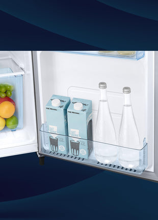 Samsung 223 L, 3 Star Inverter Direct-Cool Single Door Refrigerator (RR24C2723S8/NL, Silver, Elegant Inox) 