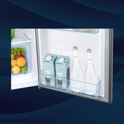 Samsung 223 L, 3 Star Inverter Direct-Cool Single Door Refrigerator (RR24C2723S8/NL, Silver, Elegant Inox) 
