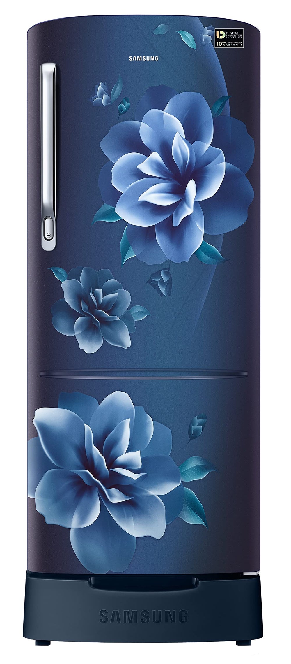Samsung 223L 3 Star Inverter Direct-Cool Single Door Refrigerator Appliance (RR24C2823CU/NL,Camellia Blue) Base Stand Drawer price under 30000