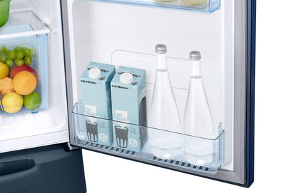 Samsung 223L 3 Star Inverter Direct-Cool Single Door Refrigerator Appliance (RR24C2823CU/NL,Camellia Blue) Base Stand Drawer 