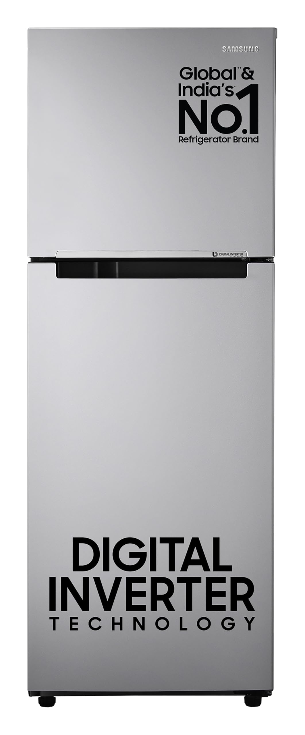 Samsung 236 L, 2 Star, Digital Inverter, Frost Free Double Door Refrigerator (RT28C3032GS/HL, Gray Silver) 
