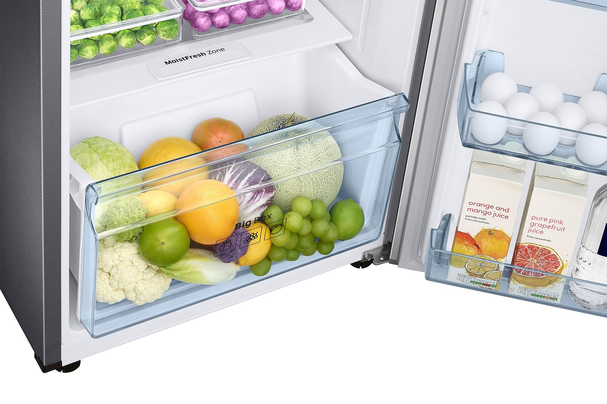 Samsung 236 L, 2 Star, Digital Inverter, Frost Free Double Door Refrigerator (RT28C3032GS/HL, Gray Silver) 