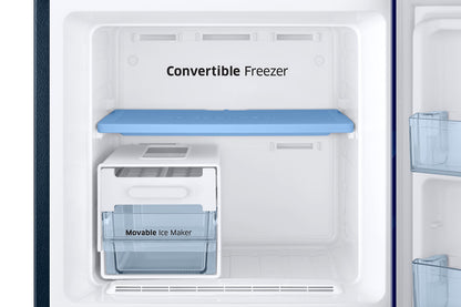 Samsung 236L 2 Star Inverter Frost-Free Convertible 3 In 1 Double Door Refrigerator Appliance (RT28C3732HS/HL,Hydrangea Blue) 