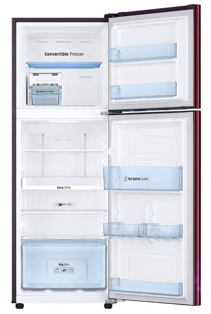 Samsung 236L 2 Star Inverter Frost-Free Convertible 3 In 1 Double Door Refrigerator Appliance (RT28C3732HT/HL,Hydrangea Plum) 