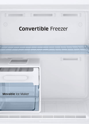Samsung 236L 2 Star Inverter Frost-Free Convertible 3 In 1 Double Door Refrigerator Appliance (RT28C3732S8/HL,Elegant Inox) 