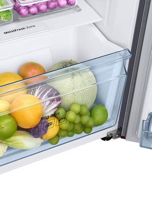 Samsung 236L 2 Star Inverter Frost-Free Convertible 3 In 1 Double Door Refrigerator Appliance (RT28C3732S8/HL,Elegant Inox) 