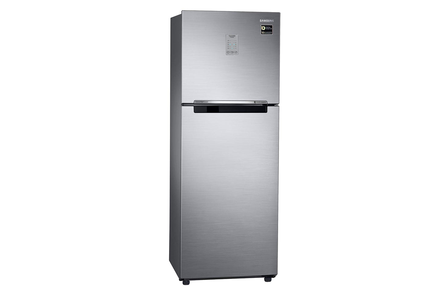 Samsung 236L 2 Star Inverter Frost-Free Convertible 3 In 1 Double Door Refrigerator Appliance (RT28C3732S8/HL,Elegant Inox) 