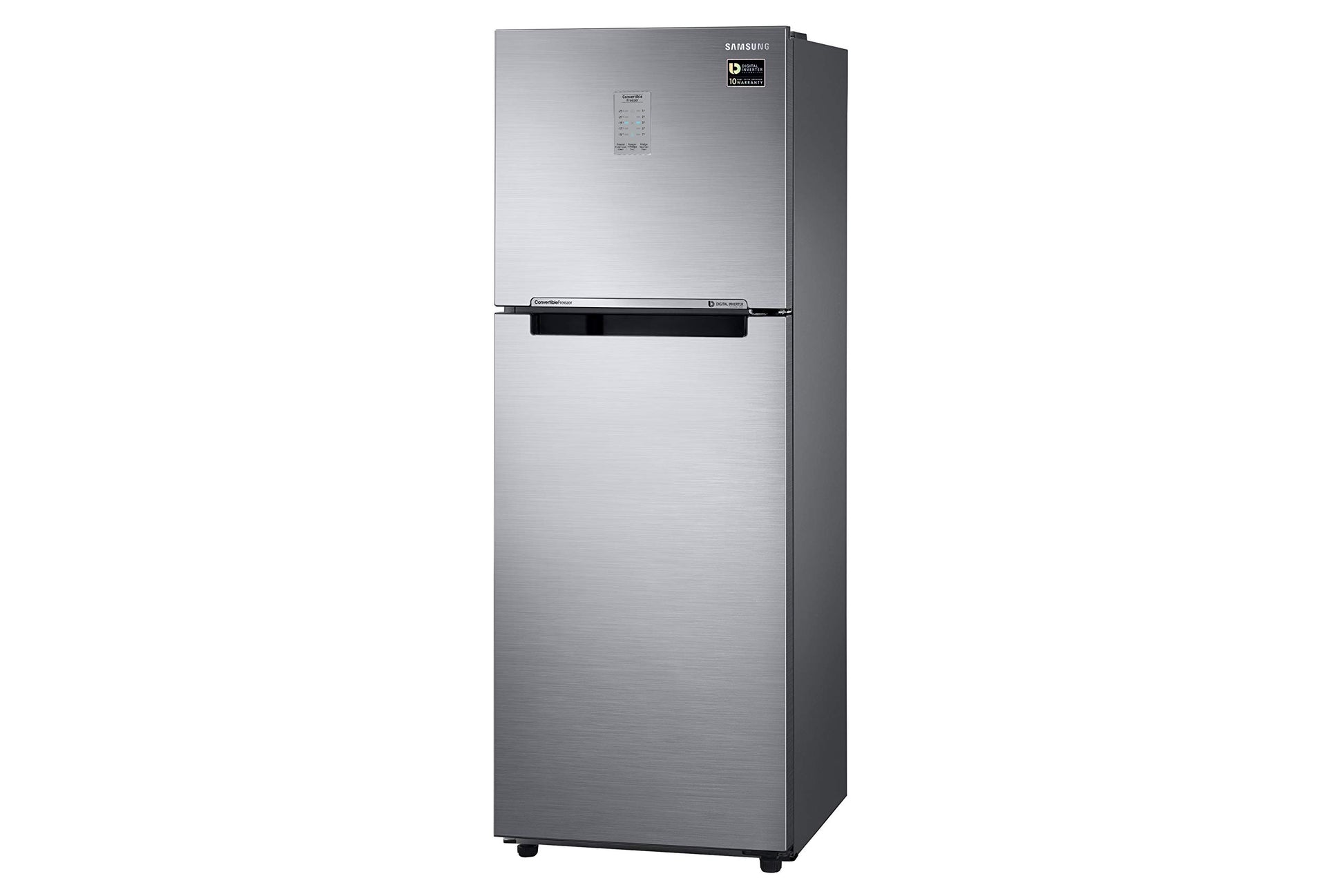 Samsung 236L 2 Star Inverter Frost-Free Convertible 3 In 1 Double Door Refrigerator Appliance (RT28C3732S8/HL,Elegant Inox) 