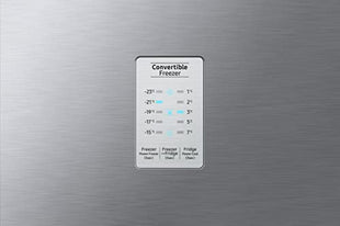 Samsung 236L 2 Star Inverter Frost-Free Convertible 3 In 1 Double Door Refrigerator Appliance (RT28C3832S8/HL,Elegant Inox), Base Stand Drawer 